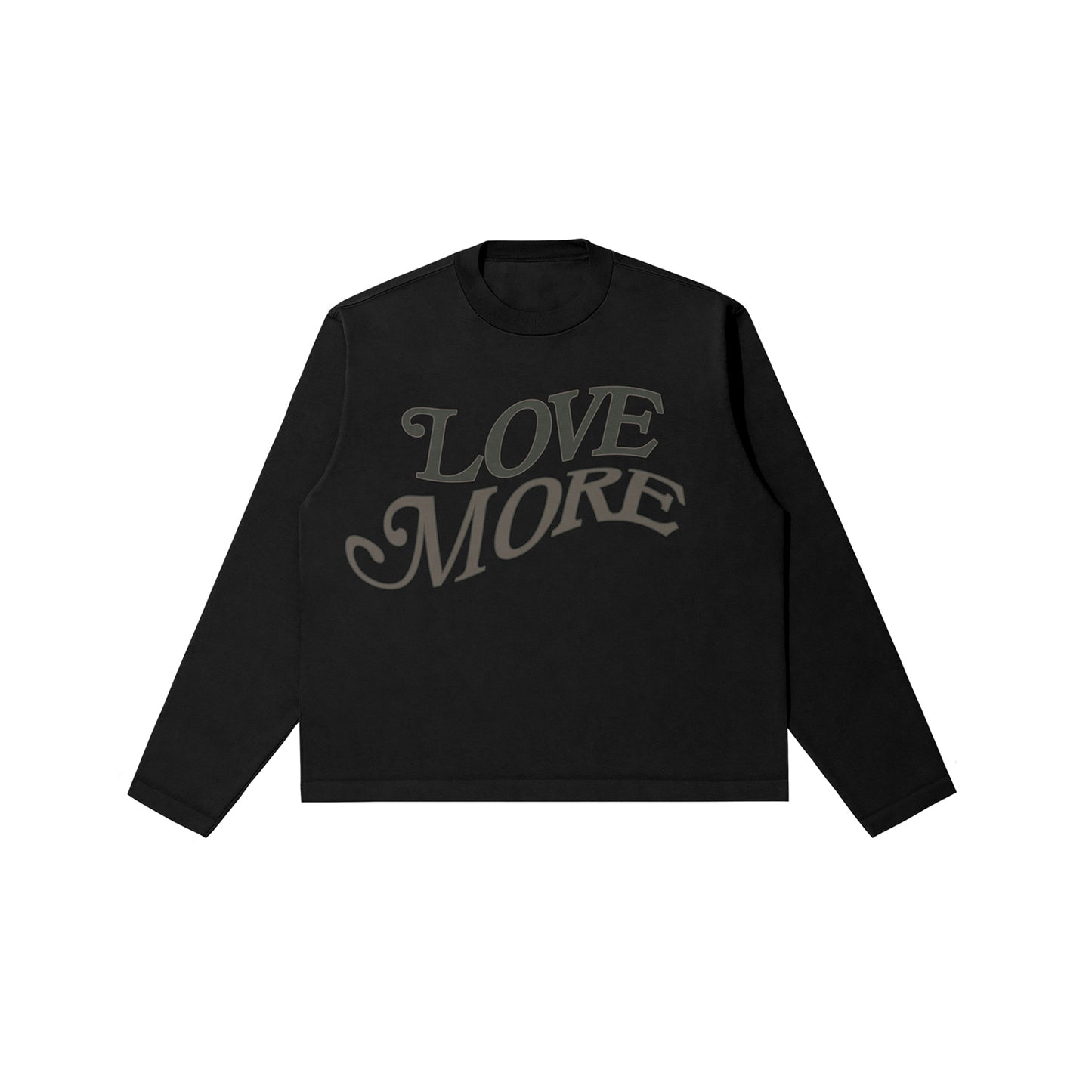 Love More Longsleeve Black