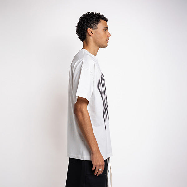 Blurry Forever Or Never Tee White - Black