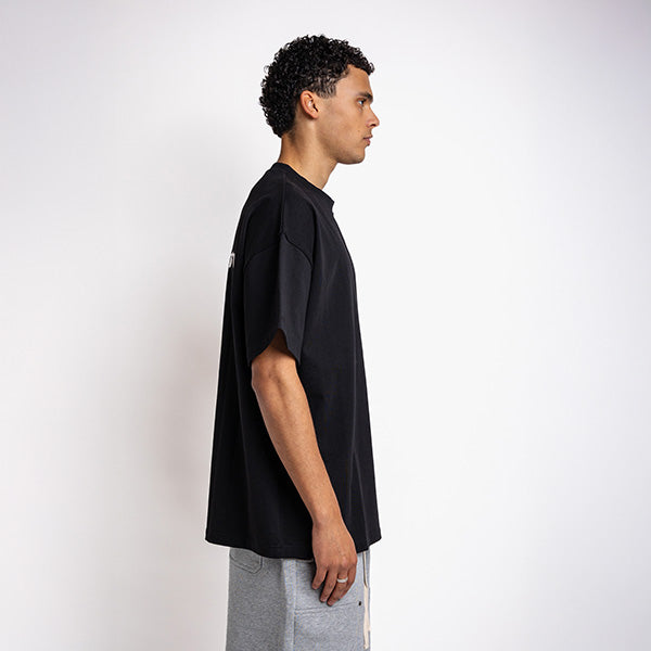 Handwritten Small Logo Tee Black