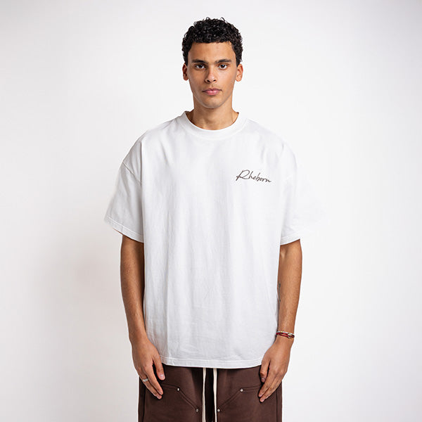 Handwritten Small Logo Tee Dark Brown
