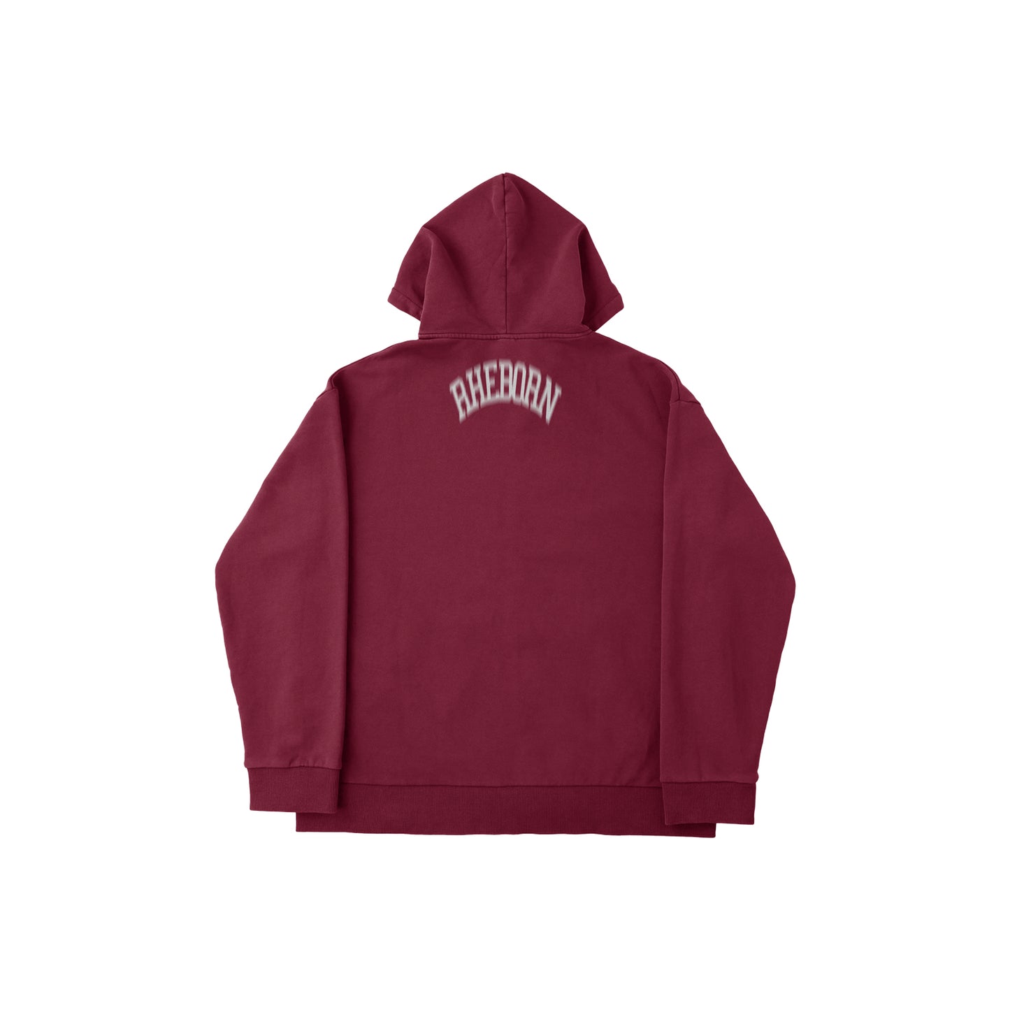 BLURRY FOREVER OR NEVER ZIP-UP HOODIE BURGUNDY (PRE ORDER)