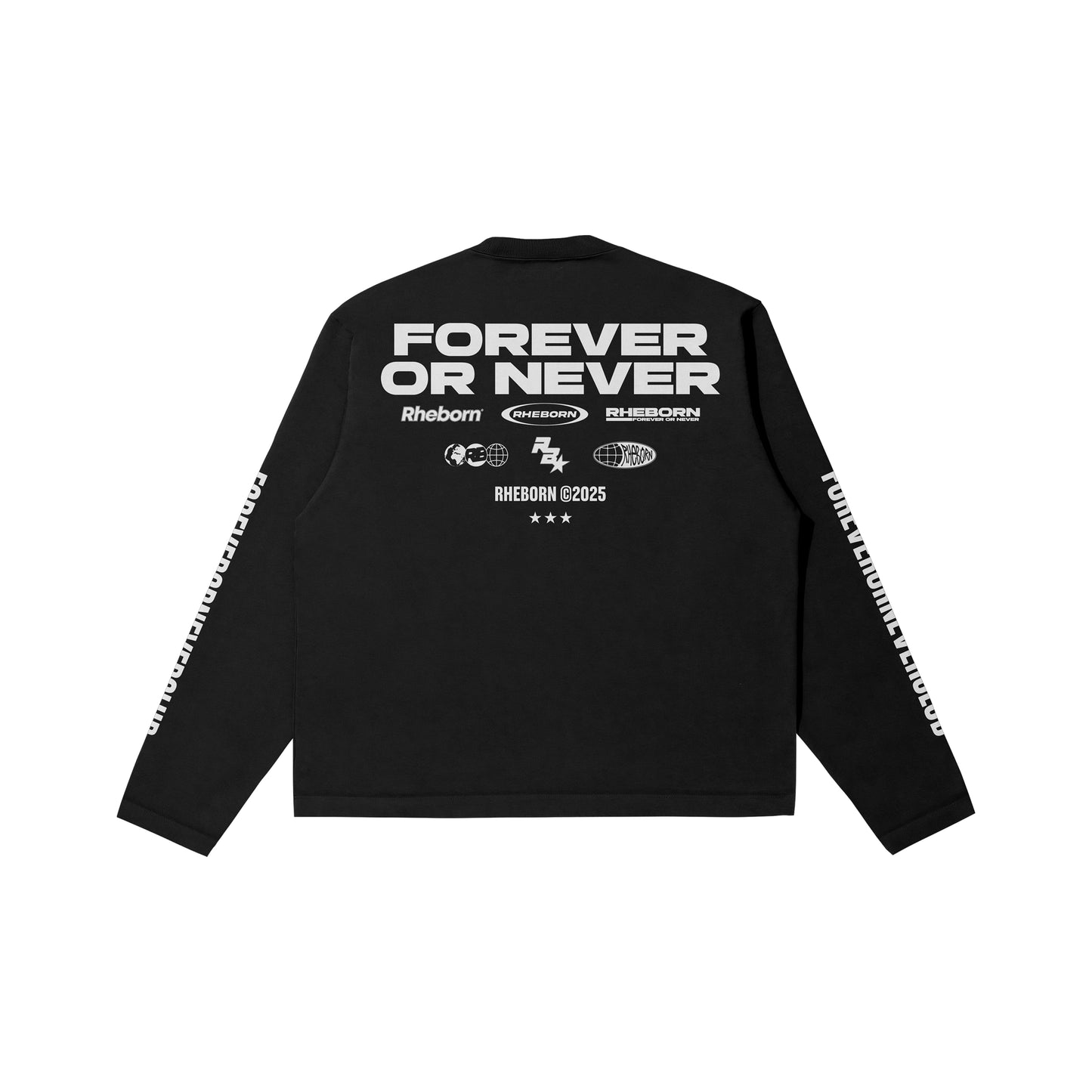 Forever Or Never Club Longsleeve Black