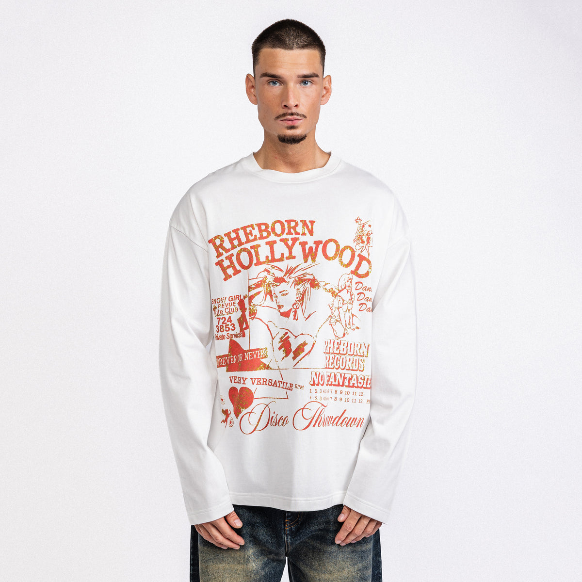 Hollywood Longsleeve White (PRE ORDER)