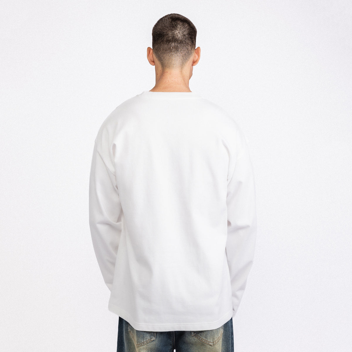 Rockstar Double Layer Longsleeve White
