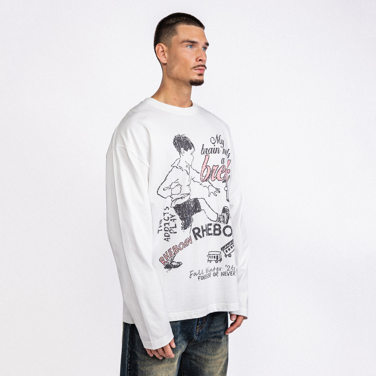 Brain Break Longsleeve White
