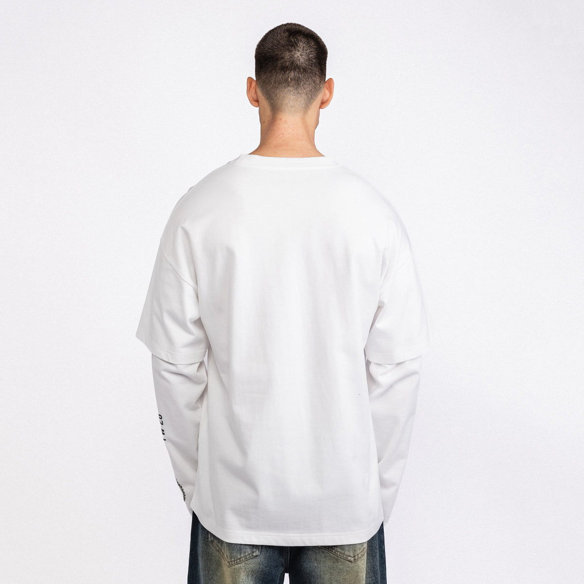 Key Logo Double Layer Longsleeve White (PRE ORDER)