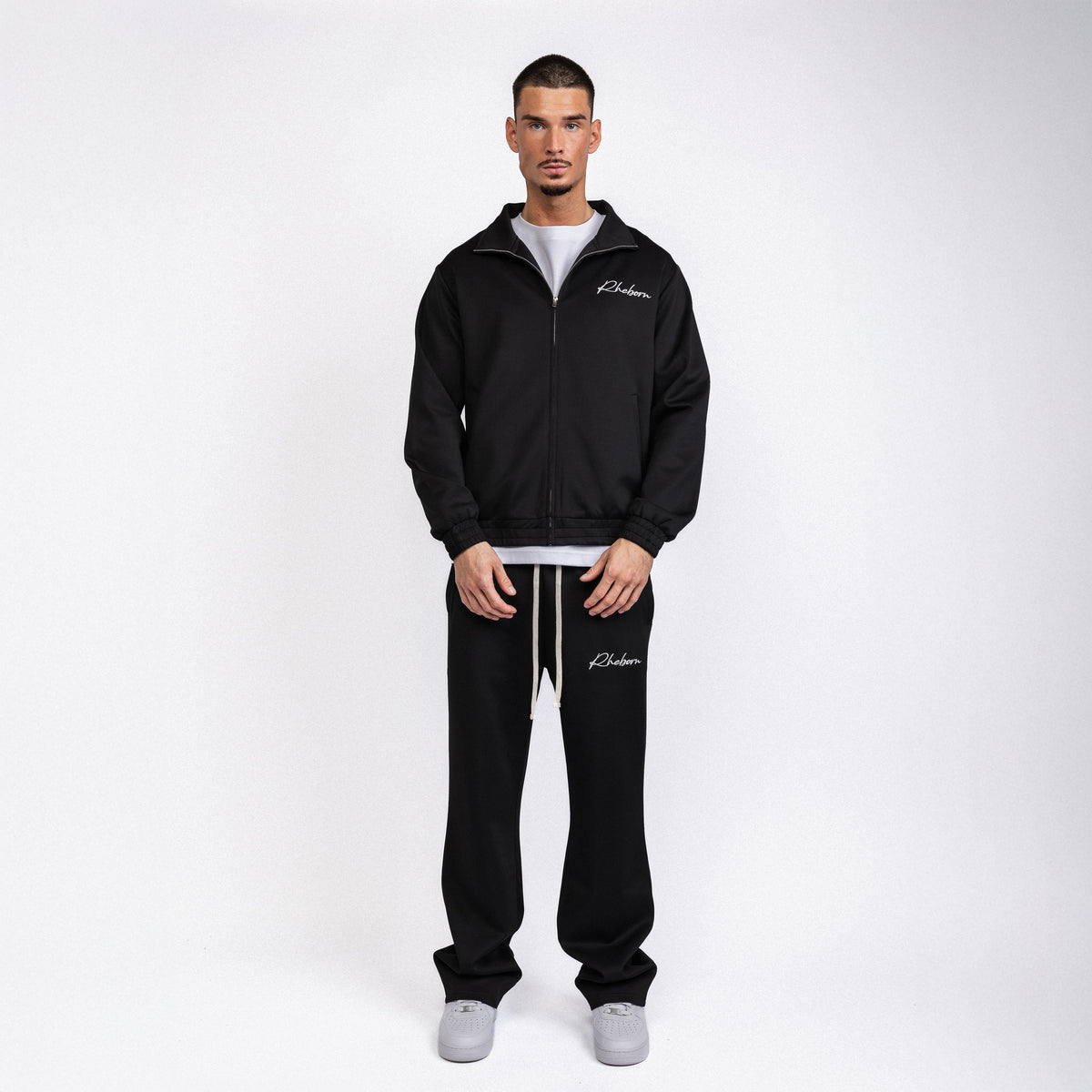 Handwritten Logo Tracksuit Black