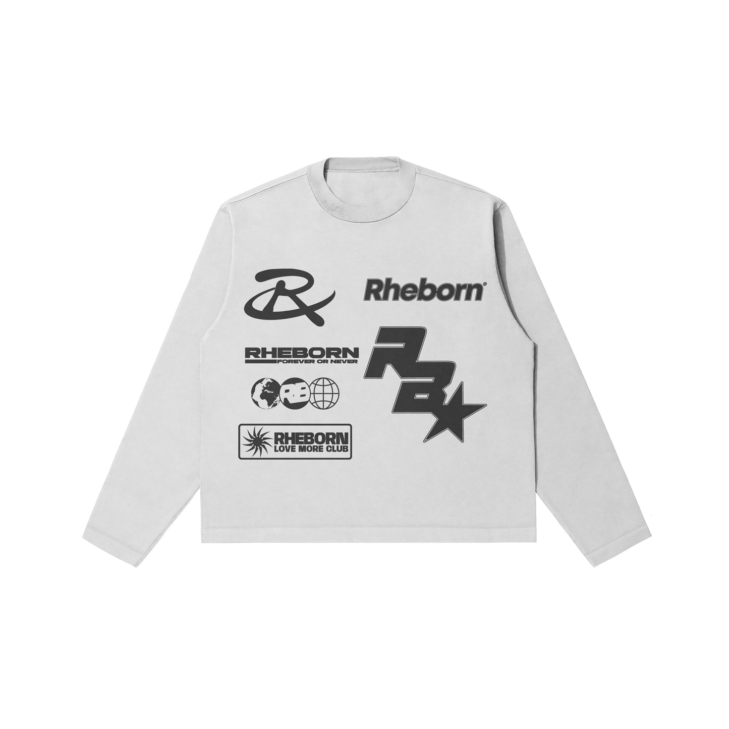 Multi Logo Longsleeve White