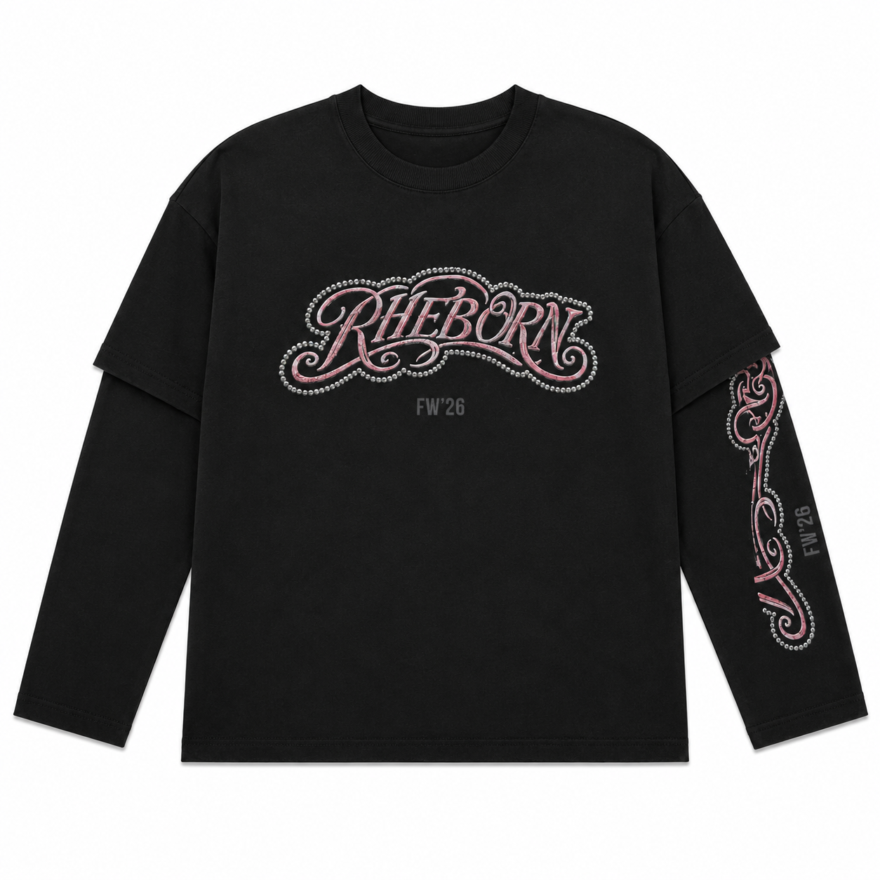 Key Logo Double Layer Longsleeve Black (PRE ORDER)