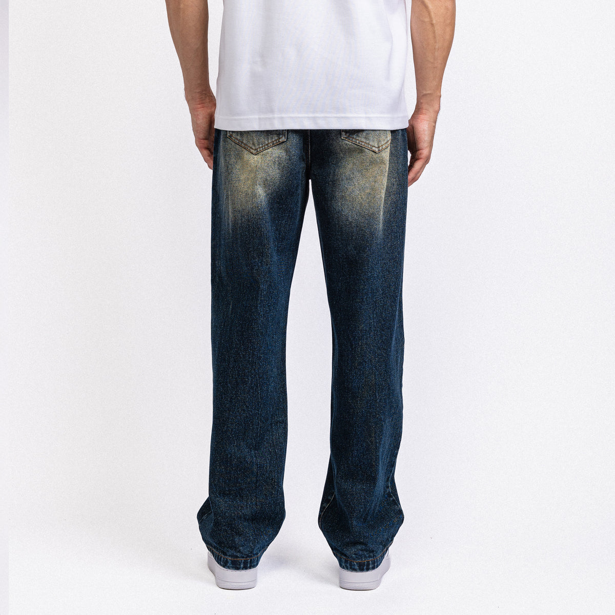Faded Indigo Straight Leg Jeans (PRE ORDER)