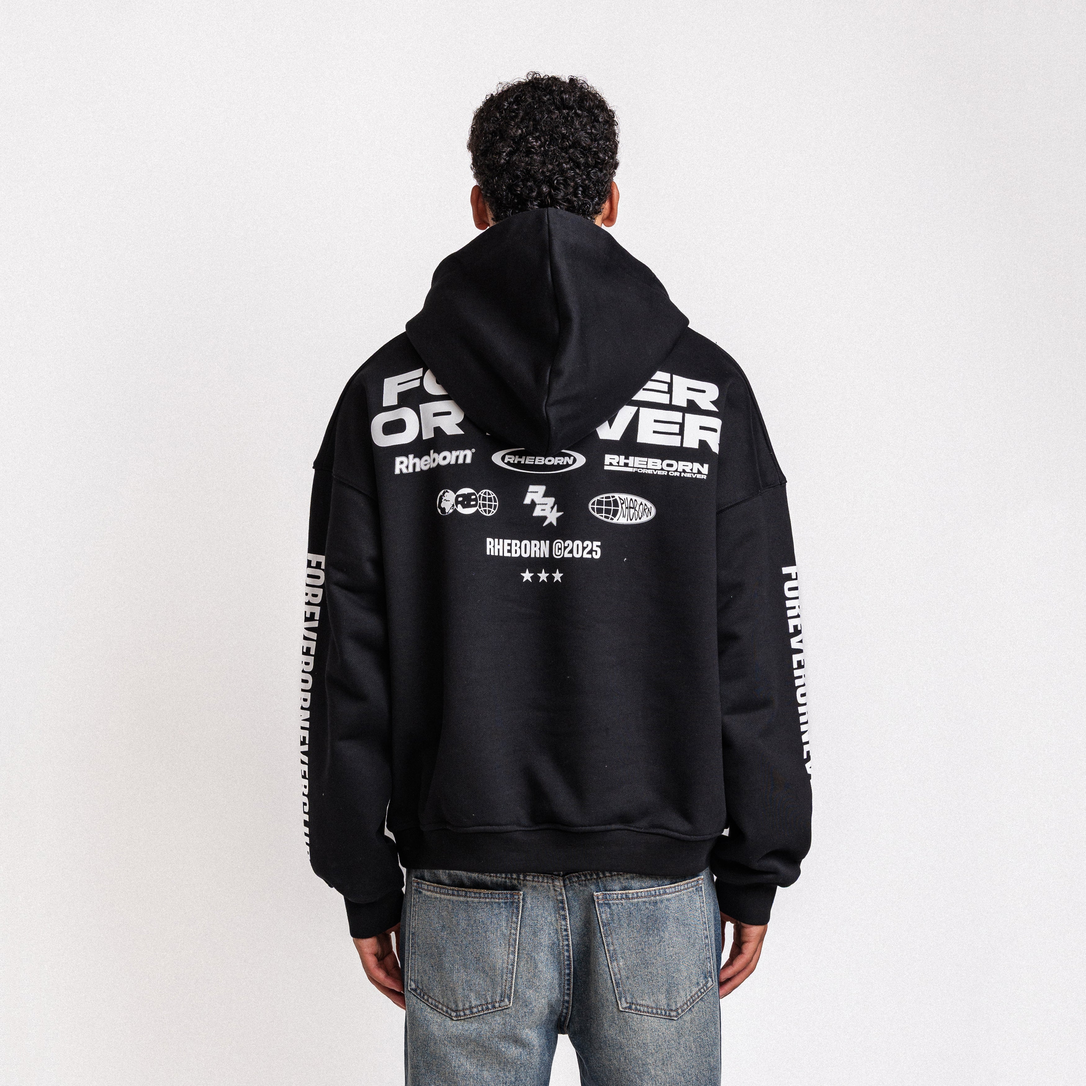 Forever Or Never Club Hoodie Black