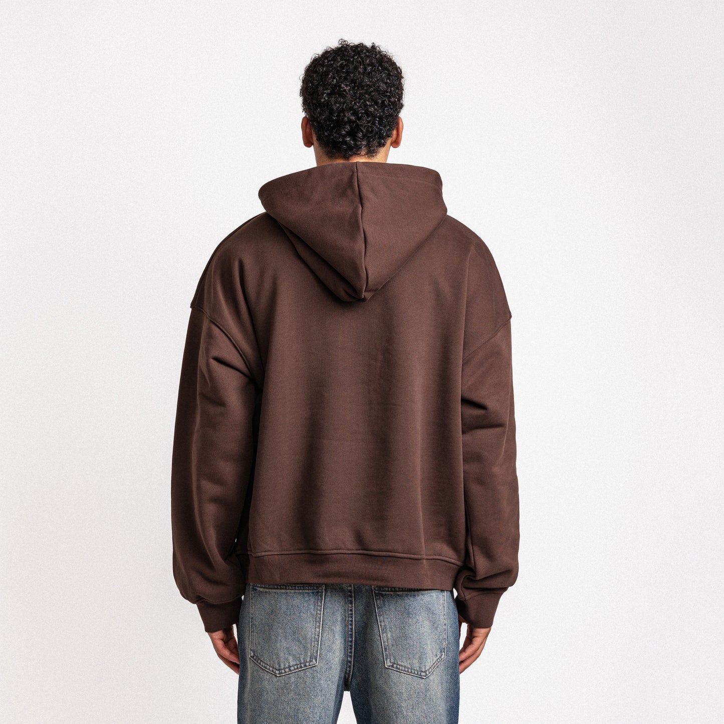 Love More Hoodie Dark Brown