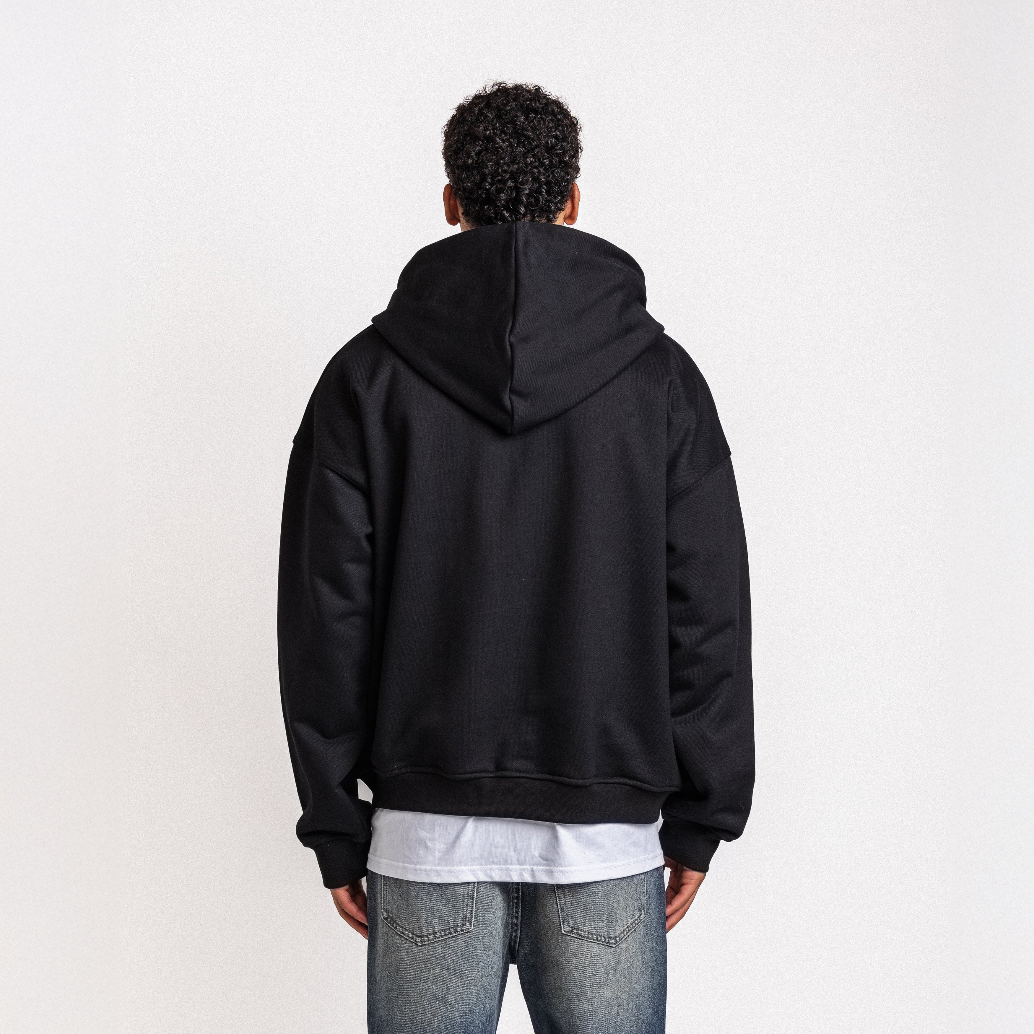 Memories Not Dreams Zip-Up Hoodie Black