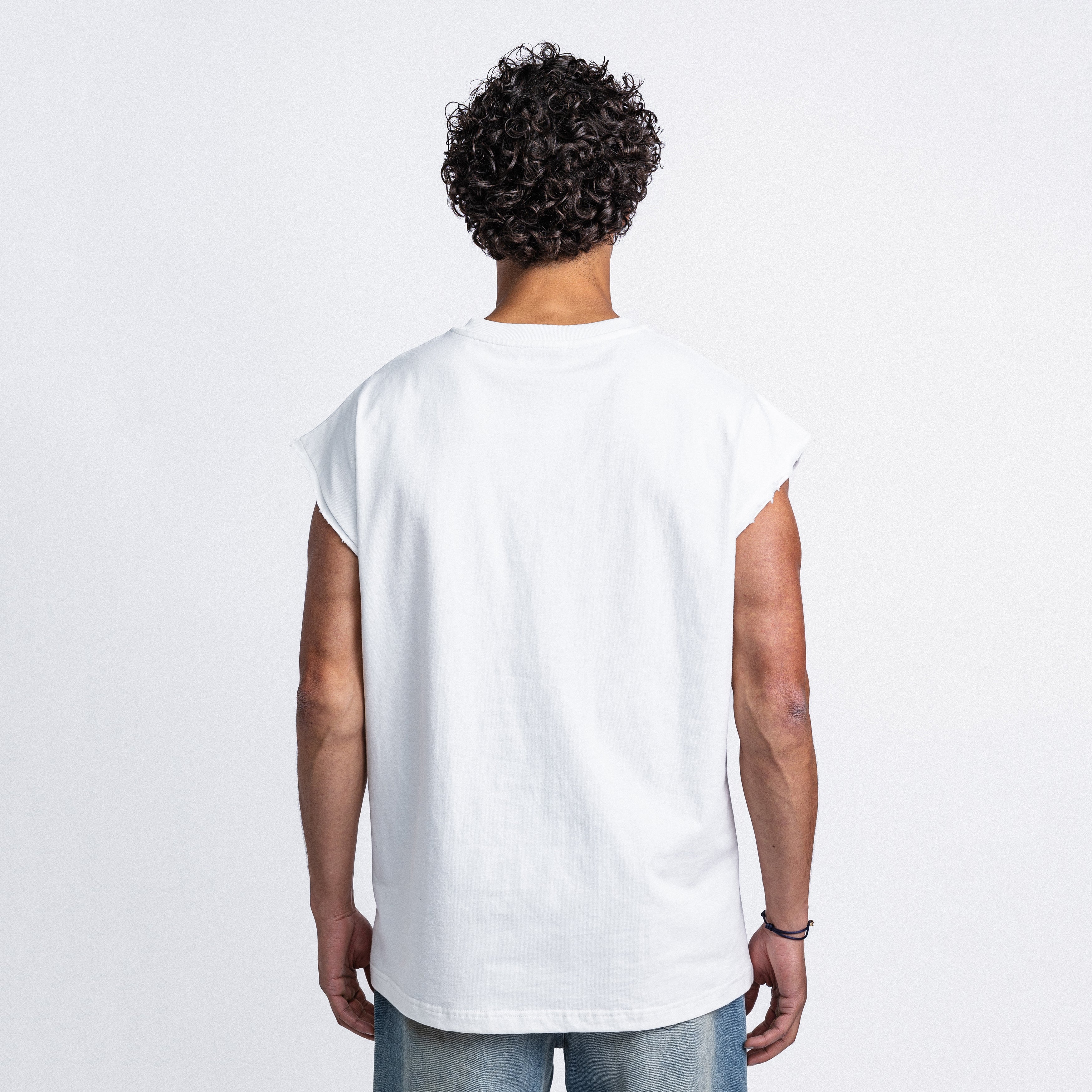 Who Are You Sleeveless Tee White (PRE ORDER)