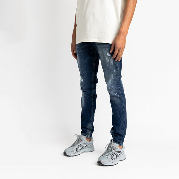 Dark Blue Washed Jeans