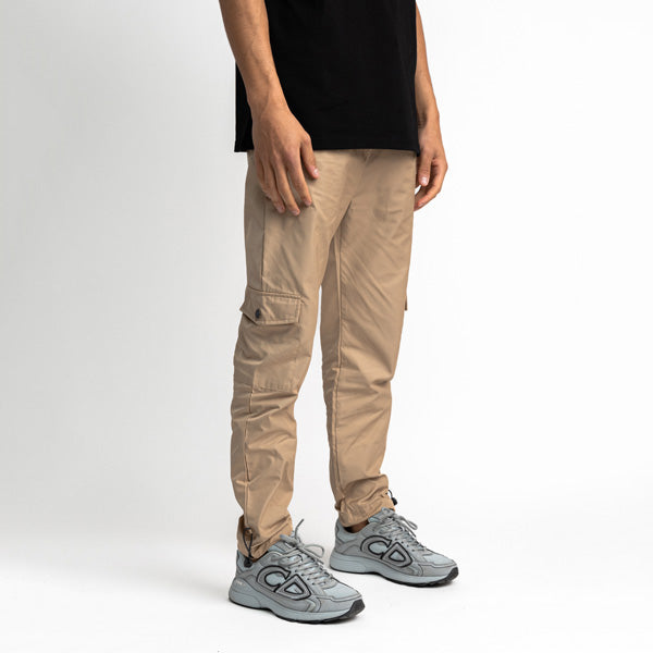 Raincoat Fabric Cargo Pants Sand