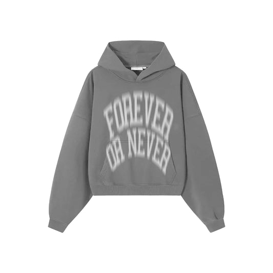 FOREVER OR NEVER HOODIE GREY (PRE ORDER)