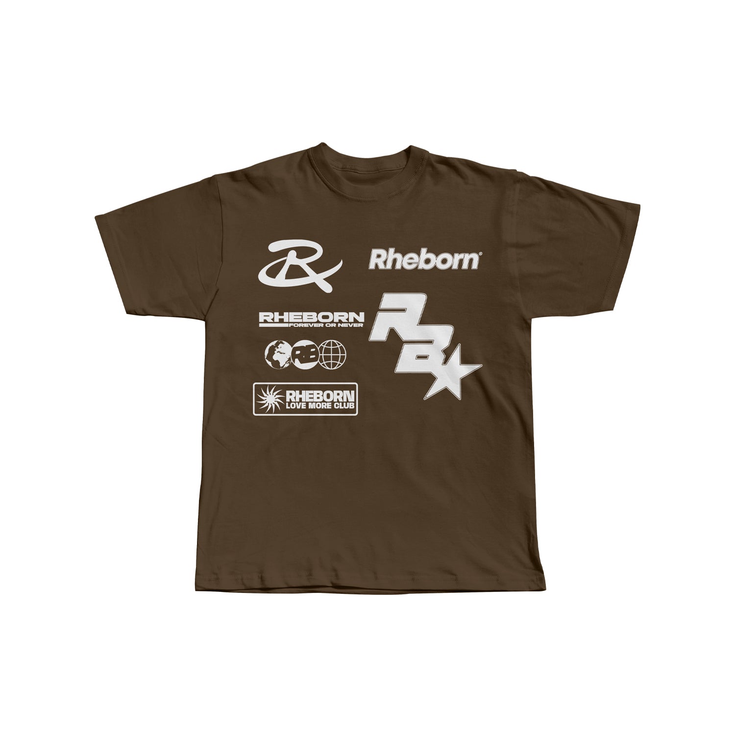 Multi Logo Tee Dark Brown (PRE ORDER)