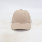 Handwritten logo wool baseball cap in Sand (PRE ORDER)