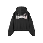 Love more club hoodie Black