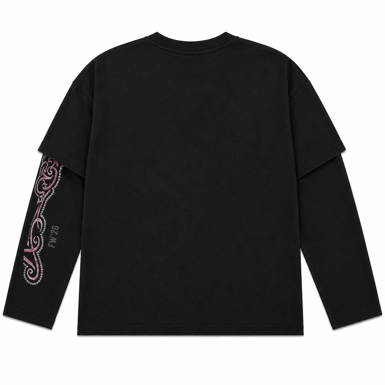 Key Logo Double Layer Longsleeve Black (PRE ORDER)