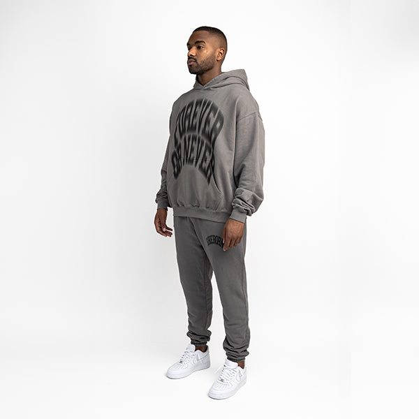 Blurry Forever Or Never Jogging Set Vintage Washed Grey