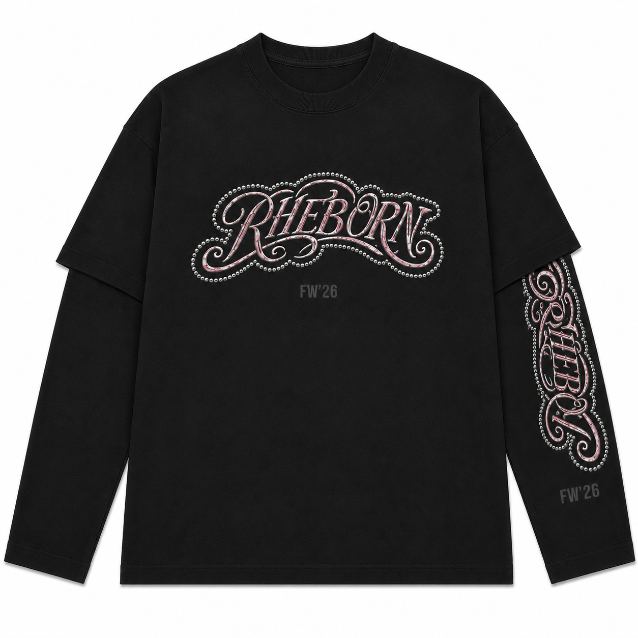 Key Logo Double Layer Longsleeve Black (PRE ORDER)