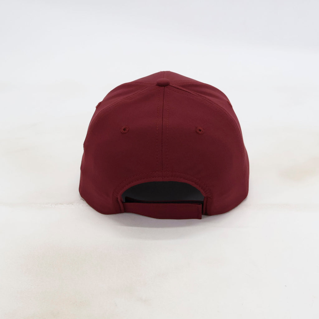 Handwritten Logo Nylon Baseball Cap in Burgundy (PRE ORDER)