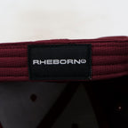 Handwritten Logo Nylon Baseball Cap in Burgundy (PRE ORDER)