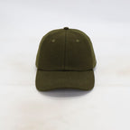 Handwritten logo wool baseball cap in Army Green (PRE ORDER)