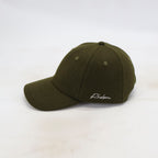 Handwritten logo wool baseball cap in Army Green (PRE ORDER)