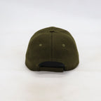 Handwritten logo wool baseball cap in Army Green (PRE ORDER)