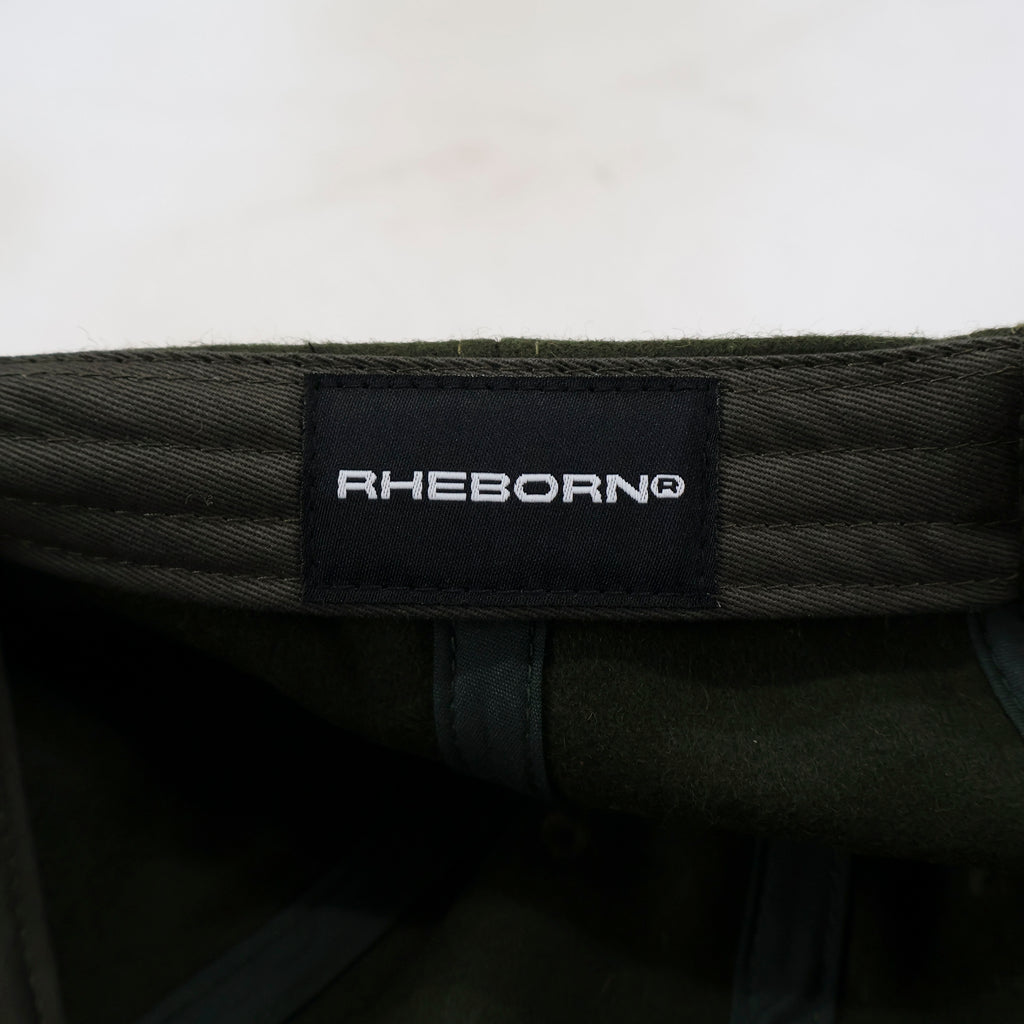 Handwritten Logo wool Baseball Cap In Dark Green (PRE ORDER)