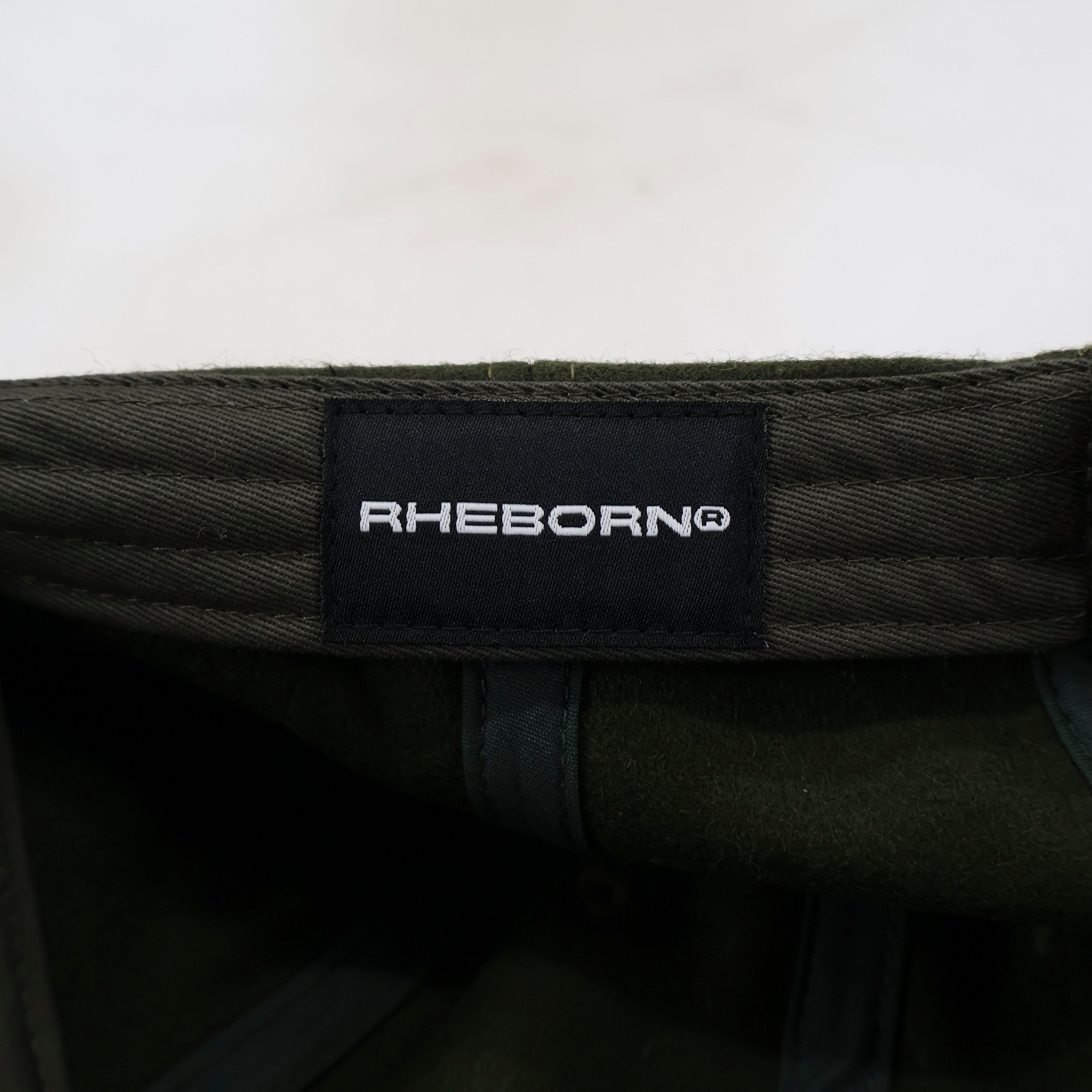 Handwritten Logo wool Baseball Cap In Dark Green (PRE ORDER)