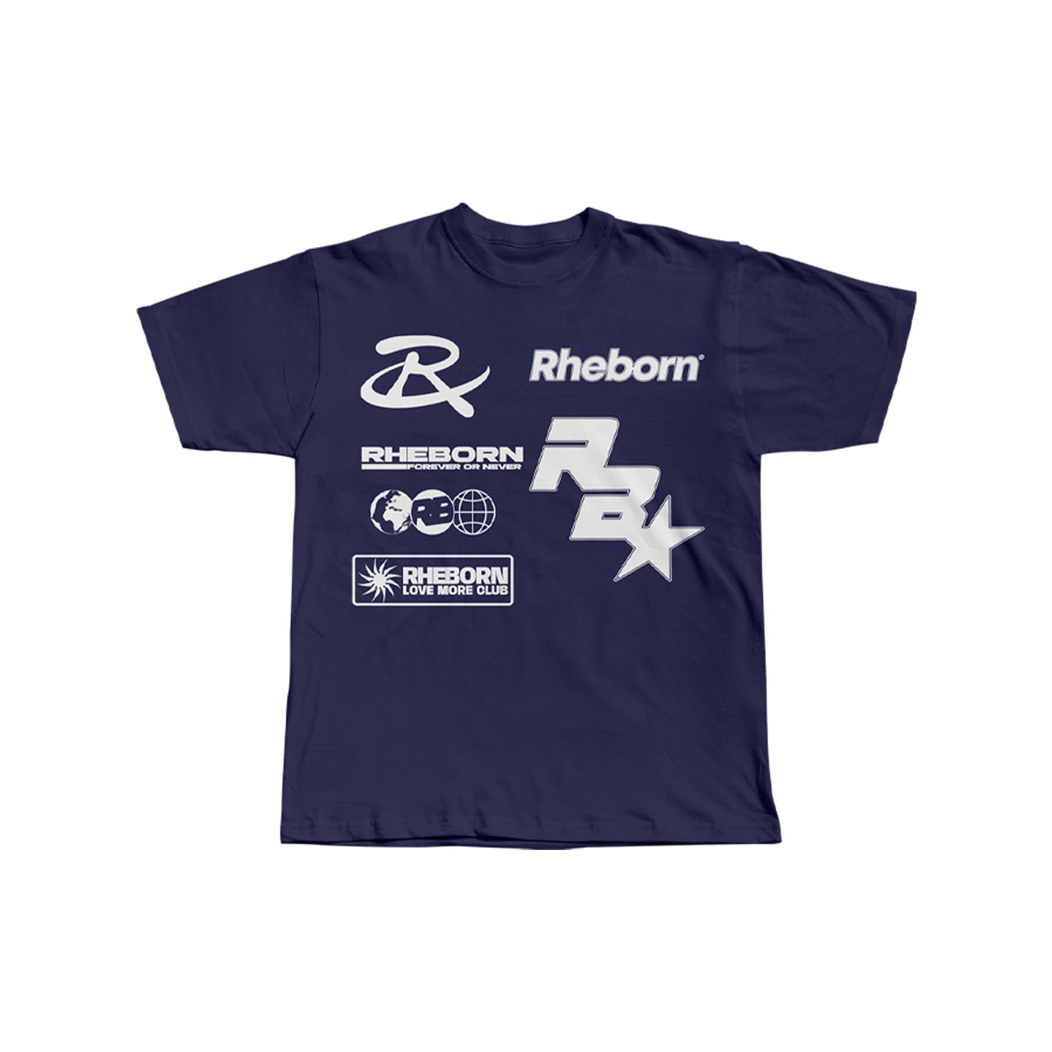 Multi Logo Tee Navy (PRE ORDER)