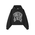 Blurry Forever or Never Hoodie Black