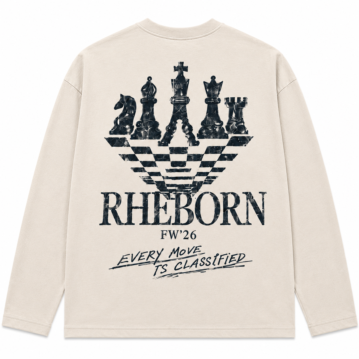 Chess Longsleeve Sand (PRE ORDER)