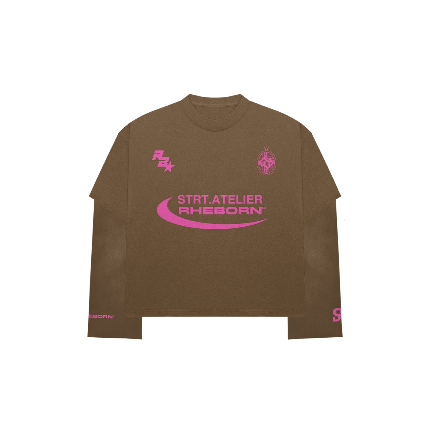 RHEBORN X STRT ATELIER DOUBLE LAYERED LONGSLEEVE BROWN (PRE ORDER)