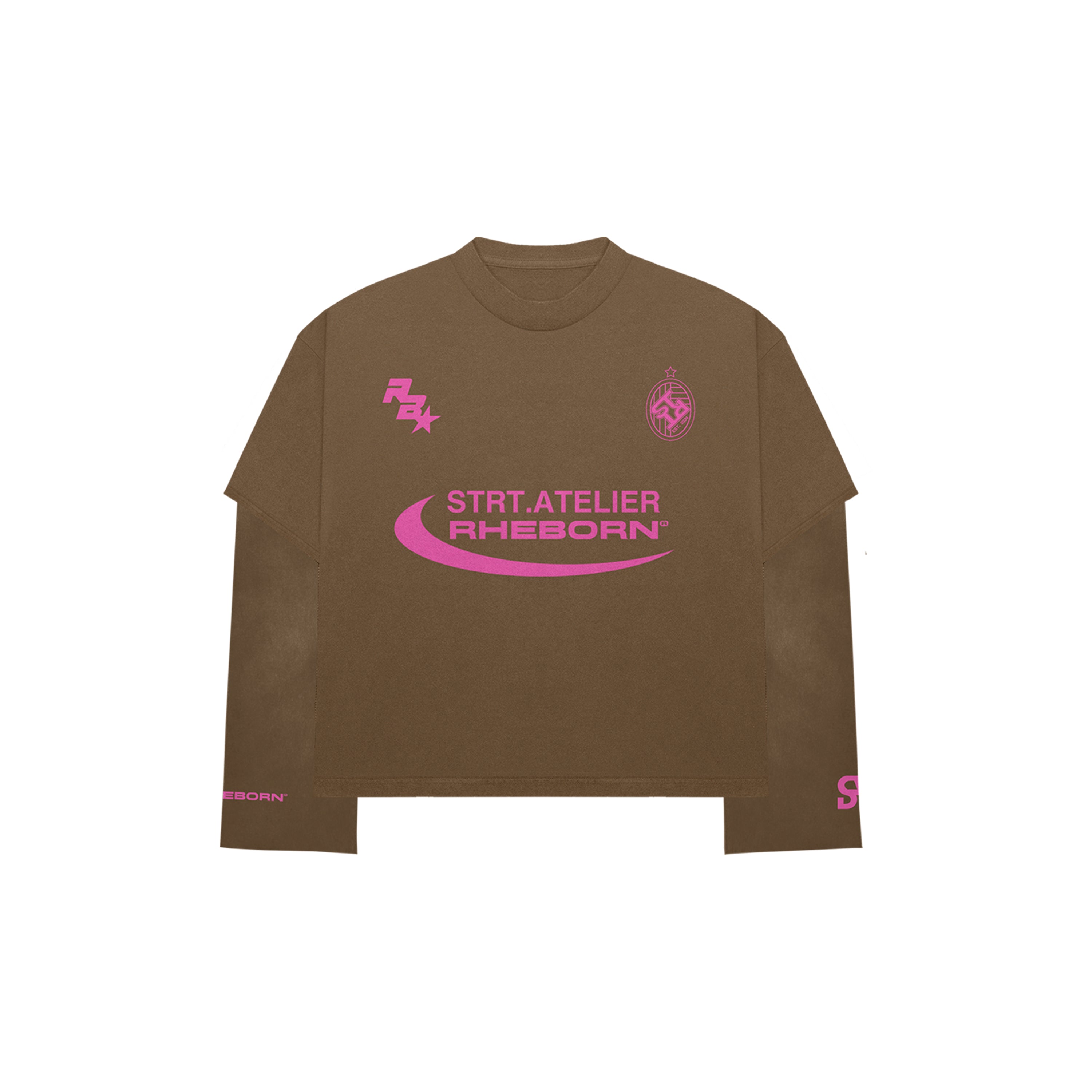 RHEBORN X STRT ATELIER DOUBLE LAYERED LONGSLEEVE BROWN