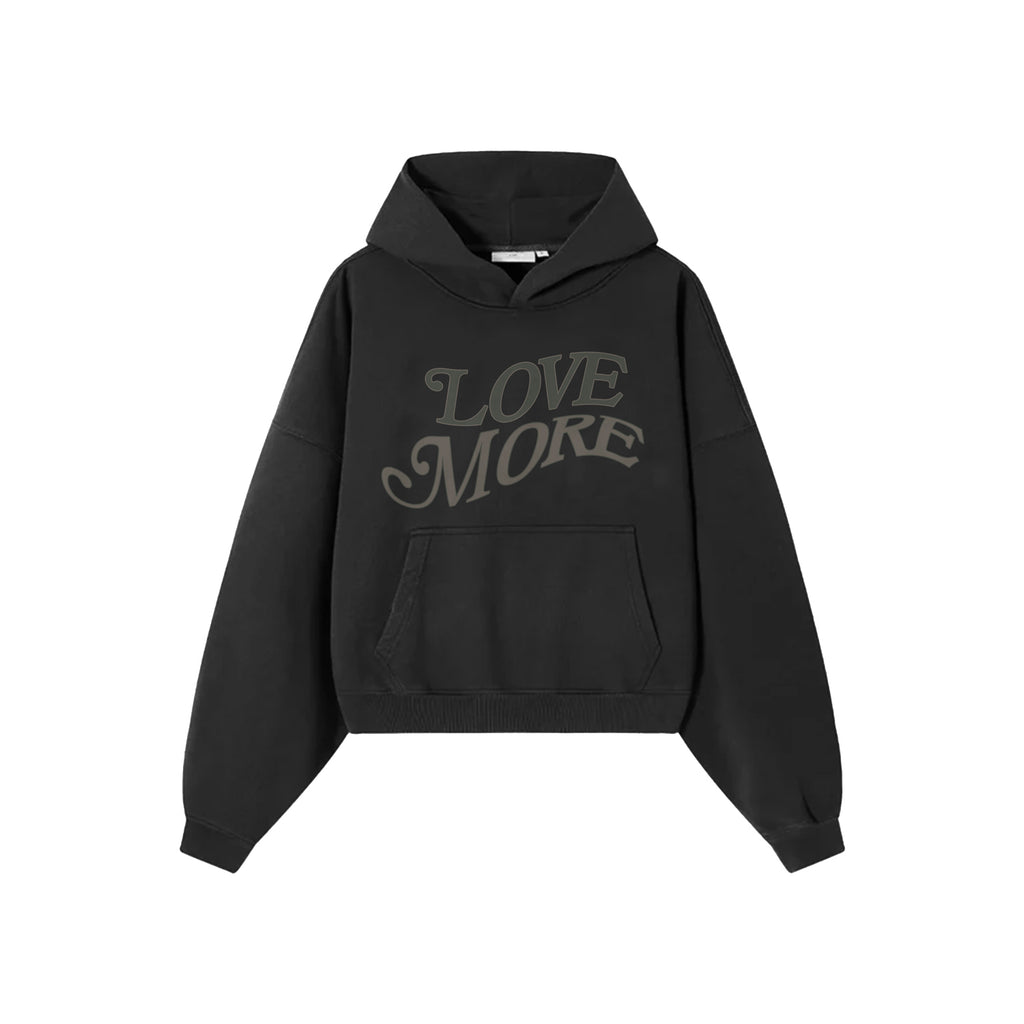 Love More Hoodie Black