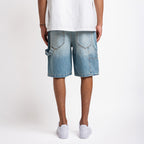Light Blue Washed  Denim Carpenter Short