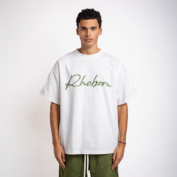 Handwritten Logo tee Army Green