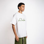 Handwritten Logo tee Army Green