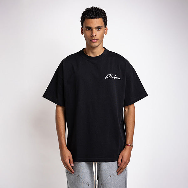 Handwritten Logo Tee Black