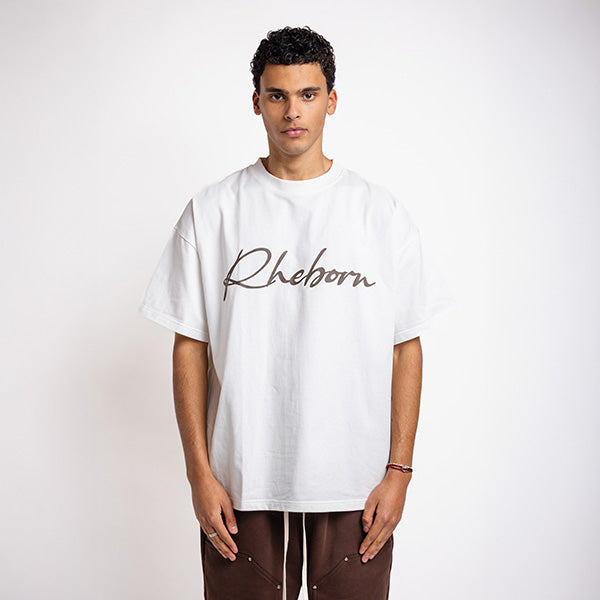 Handwritten Logo tee Dark Brown