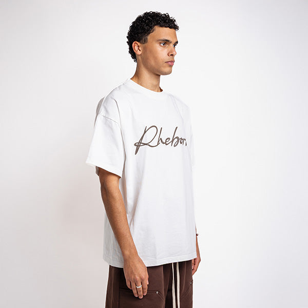 Handwritten Logo tee Dark Brown