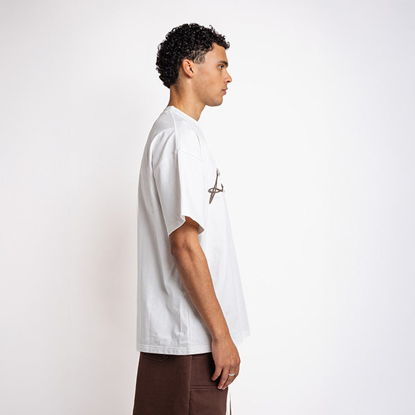 Handwritten Logo tee Dark Brown