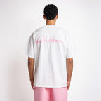 Handwritten Small Logo Tee Pink