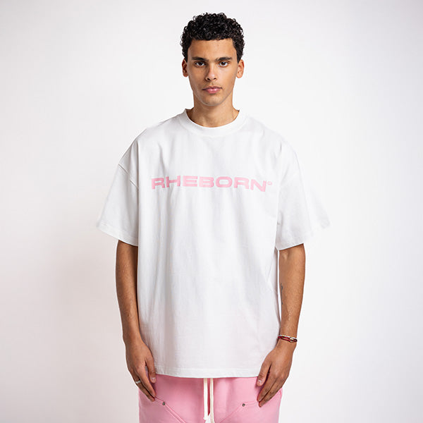 Square logo tee pink
