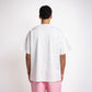 Handwritten logo tee pink